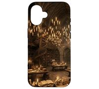 Bibliothèque Gothique Dark Academia Fantasy Amateur de Livres Coque pour iPhone 16