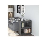 Bibliothèque Gris 60x35x71 cm Bois de pin massif