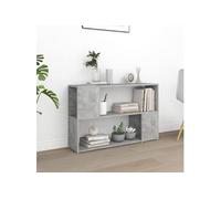 Bibliothèque Gris béton 100x24x63 cm Bois d ingénierie