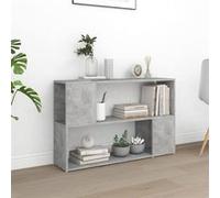Bibliothèque Gris béton 100x24x63 cm Bois d ingénierie