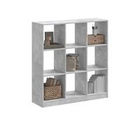 vidaXL Bibliothèque gris béton 102x32x108 cm Bois composite