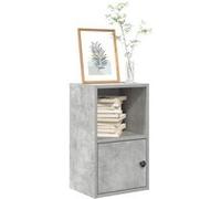 vidaXL Bibliothèque gris béton 31x24x52 cm Bois composite