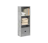 vidaXL Bibliothèque en bois d'ingénierie Gris béton 40×24×109 cm