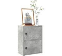 vidaXL Bibliothèque gris béton en bois d'ingénierie 40 x 24 x 52 cm