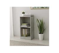 vidaXL Bibliothèque Gris béton 40x24x75 cm Bois d'ingénierie 800823