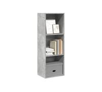 vidaXL Bibliothèque Gris béton 40x30x114 cm Bois d'ingénierie Marron