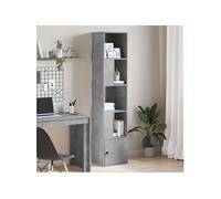 vidaXL Bibliothèque 40x36x189 cm – gris béton – bois d'ingénierie