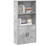 vidaXL Bibliothèque 60x24x120 cm, Bois d'ingénierie, Gris béton