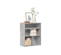 vidaXL Bibliothèque Gris béton 60x30x71,5 cm Bois d'ingénierie