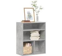 vidaXL Bibliothèque Gris béton 60x30x71,5 cm Bois d'ingénierie