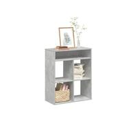 vidaXL Bibliothèque gris béton 66x31x80 cm Bois d’ingénierie