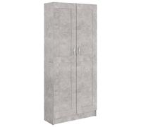 vidaXL Bibliothèque Gris béton Bois d ingénierie 82,5x30,5x185,5 cm G