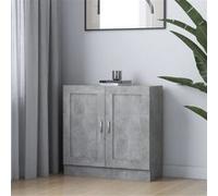 Bibliothèque Gris béton 82,5x30,5x80 cm Bois d ingénierie Gris béton G
