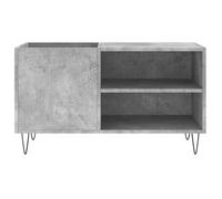 Bibliothèque Gris - LEMON® Armoire à disques - Armoire à vitrine - gris béton - 85x38x48cm - Bois d'ingénierie 363 - Soldes