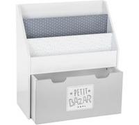 Atmosphera – Bibliothèque enfant à roulettes – grise – H70 cm