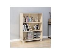 Bibliothèque HAMAR Marron miel 85x35x112 cm Bois de pin massif