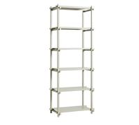 Bibliothèque Haute HAY Woody Shelving 2.0 Gris Fumé/acier