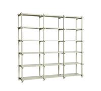 Bibliothèque HAY Woody Shelving 2.0, Grand , Gris Fumé/acier