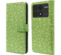 bibliothèque imoshion Design pour le Xiaomi Poco X6 Pro - Fleurs vertes