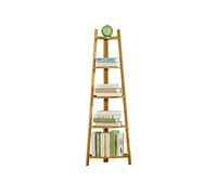 Bibliothèque indépendante - Étagère d'angle - Étagère de rangement pour livres - Étagère trapézoïdale à 5 couches - Convient pour le salon, l'étude, le bureau (couleur : A) (A)