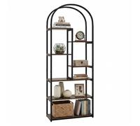 Bibliothèque Industriel à 7 Niveaux COSTWAY Étagère Ouverte de Rangement Géométrique pour Salon Chambre Bureau 70 x 30 x 181 5 cm