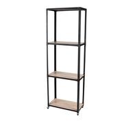 Bibliothèque industrielle 4 etagères