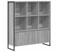 Bibliothèque Industrielle 99,5 x 30 x 108 cm, Bois d'Ingénierie et Acier, | Étagère ouverte, rangement pour salon ou bureau, finition lisse, entretien simple, design moderne, pieds stables en acier