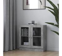 Bibliothèque industrielle échelle étagère de bureau, bibliothèque, vitrine en ciment gris, 82,5 x 30,5 x 80 cm, rangement pour chambre à coucher, cuisine, design moderne, solution d'économie d'espace