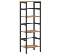 Bibliothèque industrielle - vidaXL - Chêne artisanal - Bois d'ingénierie - 40x29,5x115 cm - 3 étagères - Cadre robuste