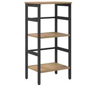 Bibliothèque industrielle - vidaXL - Chêne artisanal - Bois d'ingénierie - 40x29,5x81 cm - 2 étagères - Cadre robuste