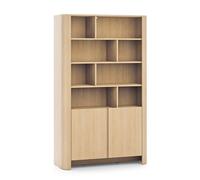 Bibliothèque Komodee AMOS REG1 Corps arrondi Chêne Chêne 39 x 103 x 170 cm
