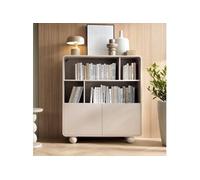 Komodee Bibliothèque KAMLOOPS - Cachemire - Arrondi - Largeur 108 cm, Hauteur 121 cm, Profondeur 39 cm