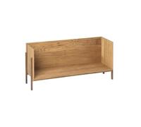 Kristina Dam Studio Étagère Stack oak. single. pieds en chêne huilé foncé