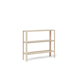 Bibliothèque Leaf 1x3 Chêne Blanc Huilé