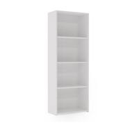 Bibliothèque loni 160 x 60 cm - blanc, étagère ouverte
