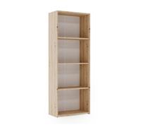 Bibliothèque loni 160 x 60 cm - chêne artisan, étagère ouverte