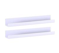 Bibliothèque magnétique flottante - Présentoir de livre de chambre d'enfant, étagère d'organisation magnétique, étagère pour tableau blanc, 2 pièces en acrylique - Rangement réutilisable pour cuisine