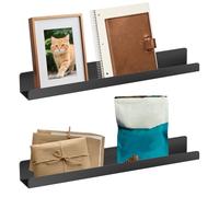 Bibliothèque magnétique flottante - Support en métal, lot de 2 étagères de présentation, organisateur robuste et durable, installation sans outil | École de tableau blanc, bureau, casier de bureau
