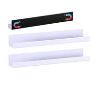 Bibliothèque magnétique - organisateur de livres magnétiques | 2 pièces étagères 'organisateur de cuisine réutilisable acrylique, rack de réfrigérateur flottant gratuit pour la chambre d'enfant, porte