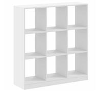 Bibliothèque - mango - Meuble de rangement - Blanc - 102x32x108 cm - bois d'ingénierie M460