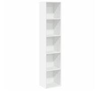 Bibliothèque - mango - Meuble de rangement - Blanc - 40x30x189 cm - bois d'ingénierie M905