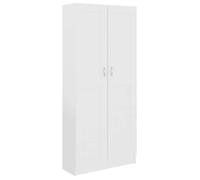 Bibliothèque - mango - Meuble de rangement - Blanc - 82,5x30,5x185,5 cm - bois d'ingénierie M1006