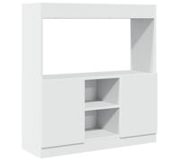 Bibliothèque - mango - Meuble de rangement - Blanc - 92x33x100 cm - bois d'ingénierie M876