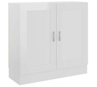Bibliothèque - mango - Meuble de rangement - Blanc - brillant - 82,5x30,5x80 cm - Bois d’ingénierie M1043