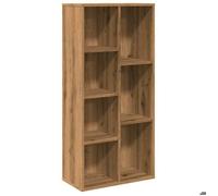 Bibliothèque - mango - Meuble de rangement - chêne artisanal - 50x25x104 cm - M619
