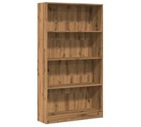 Bibliothèque - mango - Meuble de rangement - chêne artisanal - 80x24x143 cm - bois d'ingénierie M547