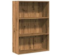 Bibliothèque - mango - Meuble de rangement - chêne artisanal - 80x30x114 cm - bois d'ingénierie M1235