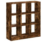 Bibliothèque - mango - Meuble de rangement - Chêne fumé - 102x32x108 cm - bois d'ingénierie M778
