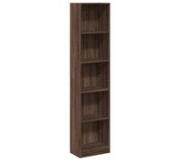 Bibliothèque - mango - Meuble de rangement - Chêne marron - 40x24x176 cm - bois d'ingénierie M259