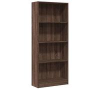 Bibliothèque - mango - Meuble de rangement - Chêne marron - 60x24x143 cm - bois d'ingénierie M917